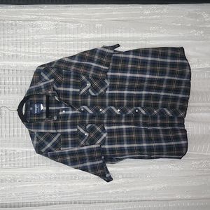 Wrangler Green Plaid Western Pearl Snap Short Sleeve Shirt Men's Size 3XL